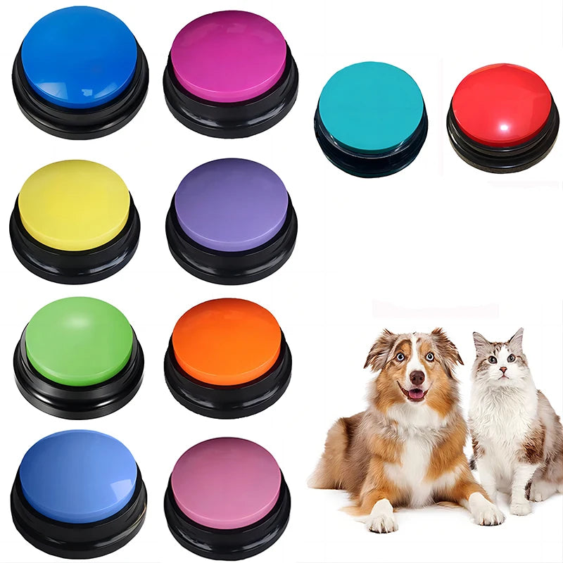 Dog Toys Funny Recordable Pet Travel Talking Pet Starters Pet Speaking Buttons Portable Cute Pet Supplies Communication Dog