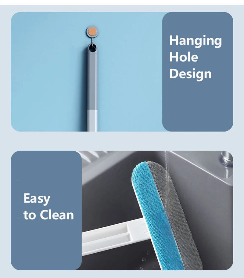 3 in 1 Pet Hair Remover Brush Long Handle Window Cleaning Brush Pet Fur Cleaning Tool Manual Cat Dog Hair Remover Brush