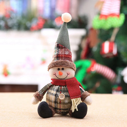 Santa Claus Doll Christmas Decorations Home Decor Table Elk Doll Christmas Ornaments Xmas Gifts