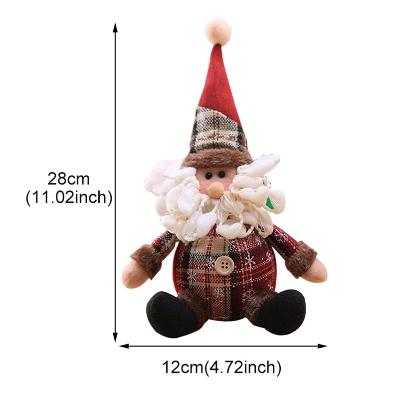 Santa Claus Doll Christmas Decorations Home Decor Table Elk Doll Christmas Ornaments Xmas Gifts