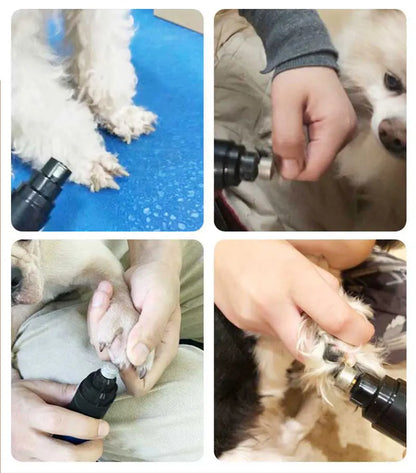 Rechargeable Dog Nail Grinders USB Charging Pet Nail Clippers Electric Dog Cat Paws Nail Grooming Trimmer Tools