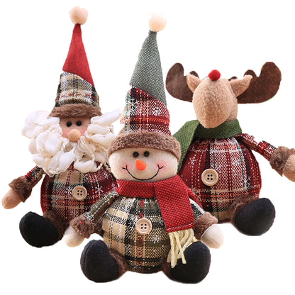 Santa Claus Doll Christmas Decorations Home Decor Table Elk Doll Christmas Ornaments Xmas Gifts