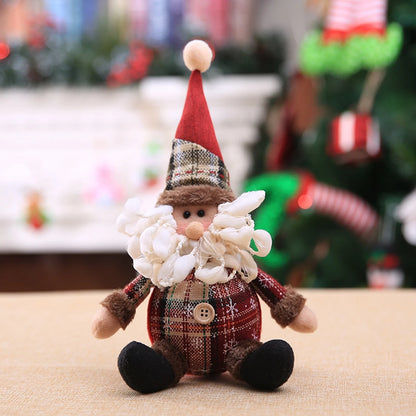 Santa Claus Doll Christmas Decorations Home Decor Table Elk Doll Christmas Ornaments Xmas Gifts