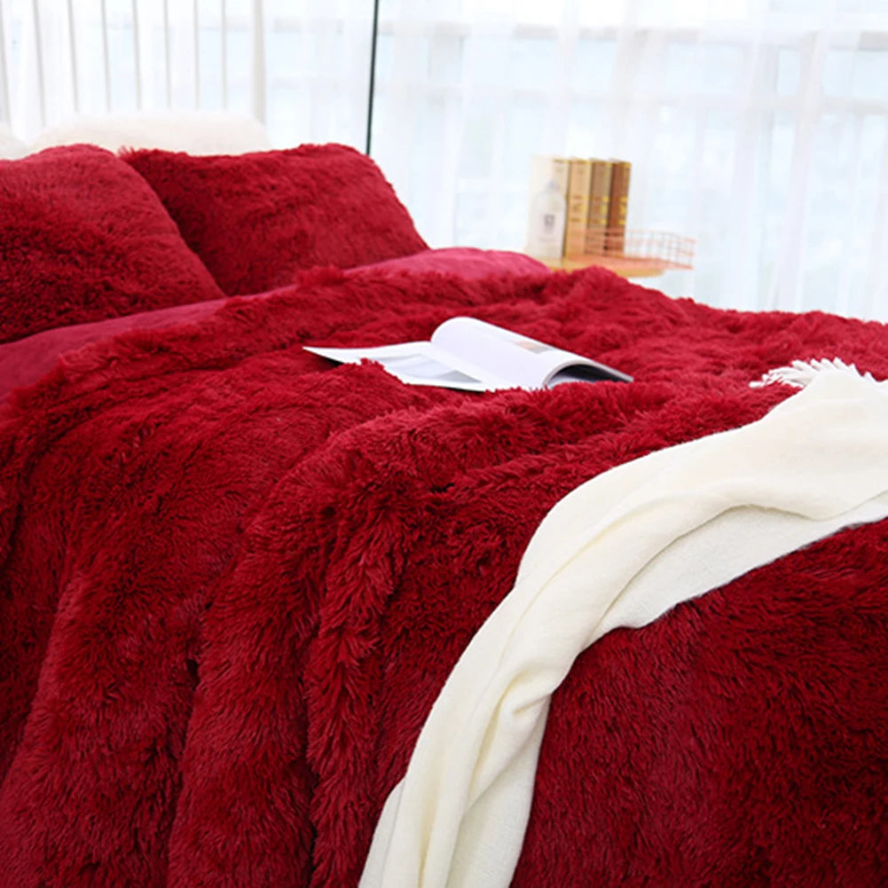 80x120cm Soft Fluffy Shaggy Warm Bed Sofa Bedspread Bedding Sheet Throw Blanket Blanket Christmas decorations for home Quilt