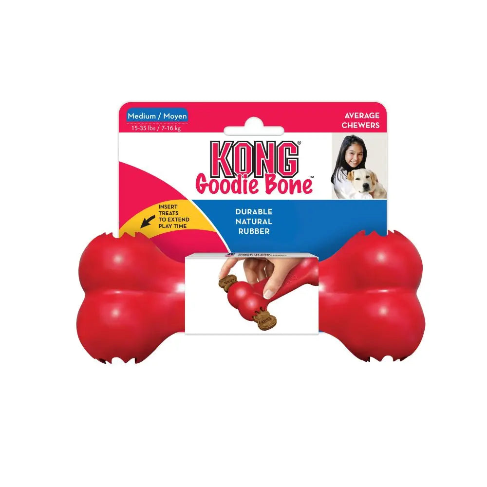 S-Size KONG Classic Goodie Bone Dog Toy