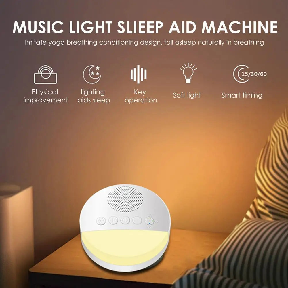 Baby Toy White Noise Machine With Night Light Timer And Memory Function Home Office Baby And Travel Portable Sleep Meter Therapy