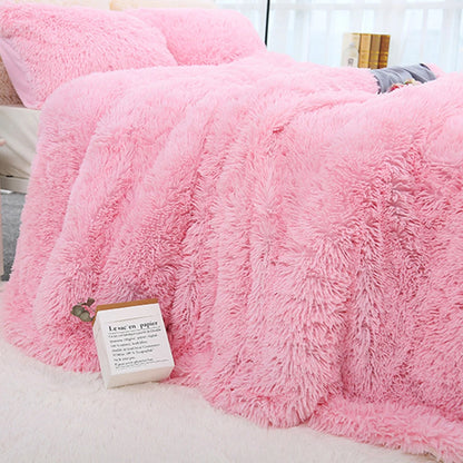 80x120cm Soft Fluffy Shaggy Warm Bed Sofa Bedspread Bedding Sheet Throw Blanket Blanket Christmas decorations for home Quilt