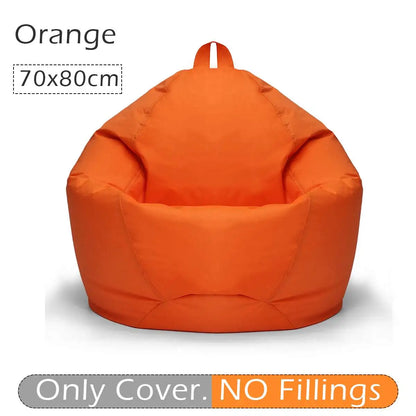 Big Beanbag Comfortable Lazy Sofa Cover Chairs Without Filler 420D Oxford Cloth Waterproof Lounger Seat Bean Bag Pouf Puff Couch