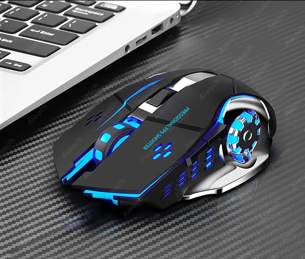 Bluetooth Mouse Gaming Computer Rechargeable Wireless Mouse USB Mechanical E-Sports Backlight PC Gamer Mouse For Computer