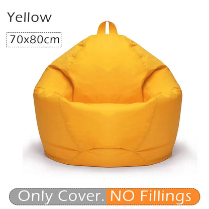 Big Beanbag Comfortable Lazy Sofa Cover Chairs Without Filler 420D Oxford Cloth Waterproof Lounger Seat Bean Bag Pouf Puff Couch