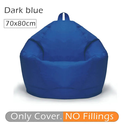 Big Beanbag Comfortable Lazy Sofa Cover Chairs Without Filler 420D Oxford Cloth Waterproof Lounger Seat Bean Bag Pouf Puff Couch