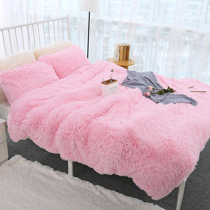 80x120cm Soft Fluffy Shaggy Warm Bed Sofa Bedspread Bedding Sheet Throw Blanket Blanket Christmas decorations for home Quilt