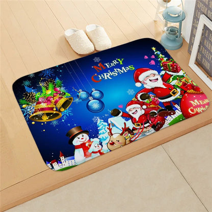 Christmas Mat Outdoor Carpet Doormat Santa Ornament Christmas Decoration Home Xmas Navidad Deco New Year Gift