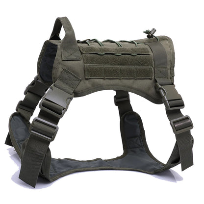 Tactical Dog Harnesses Pet Training Vest Military Dog Harness Leash Collar For Small Medium Large Dogs Walking Hunting