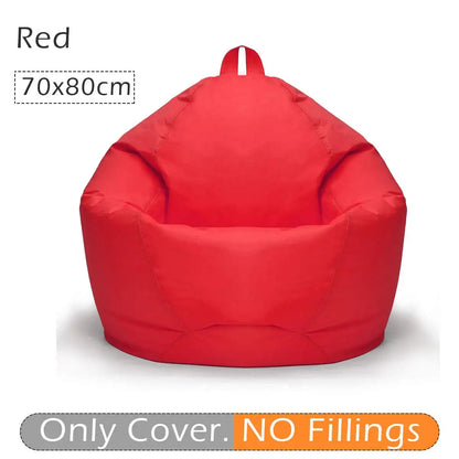 Big Beanbag Comfortable Lazy Sofa Cover Chairs Without Filler 420D Oxford Cloth Waterproof Lounger Seat Bean Bag Pouf Puff Couch