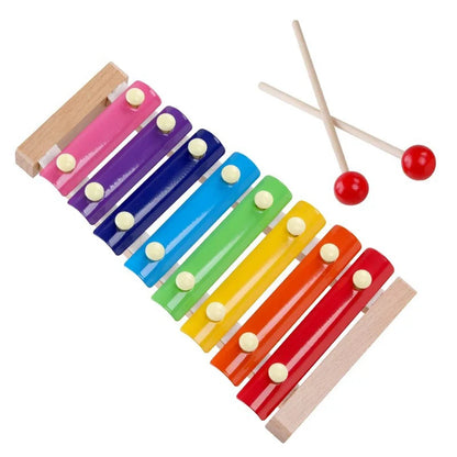 Montessori Wooden Rattles For Baby Crib Toys Baby Rattle Educational Musical Wooden Toys Children Games Baby Toys 0 12 Months