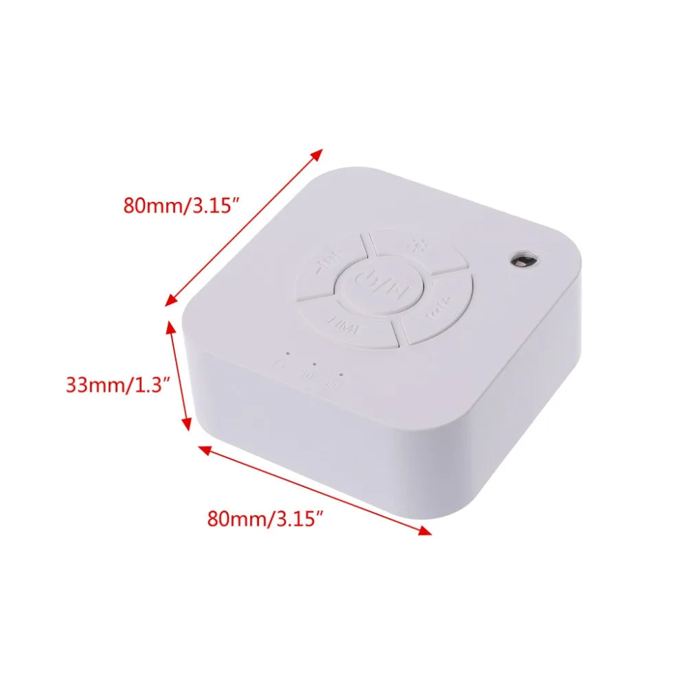 White Noise Machine USB Rechargeable Timed Shutdown Sleep Sound Machine For Sleeping & Relaxation For Baby Adult Office Travel