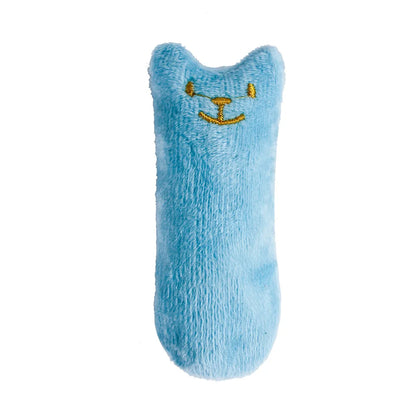 Teeth Grinding Catnip Toys Funny Interactive Plush Cat Toy Pet Kitten Chewing Vocal Toy Claws Thumb Bite Cat mint For Cats