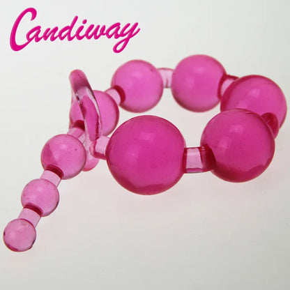 Sale Orgasm Vagina Plug Play Pull Ring Ball Sexy Sex Novelties Jelly Anal Special Toy Beads Chain Adult Sex toys HH001