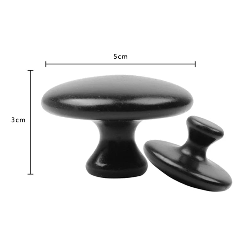 Smooth Mushroom Shape Face Massage Stone Lava Basalt Hot Stone for Spa Massage Therapy  Body facial Massage Stone