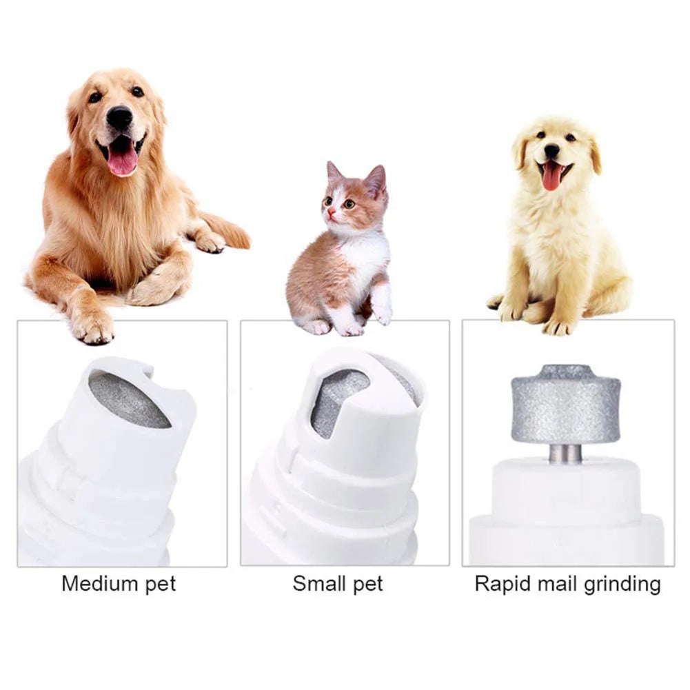 Electric Pet Nail Grinder File Trimmer Pro Grooming Tool Dog Claw Clipper Quiet Cat Paws Nail Grooming Trimmer Tools