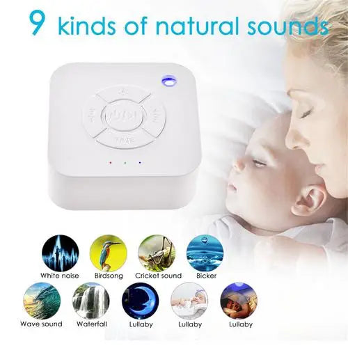 Baby Toy White Noise Machine With Night Light Timer And Memory Function Home Office Baby And Travel Portable Sleep Meter Therapy