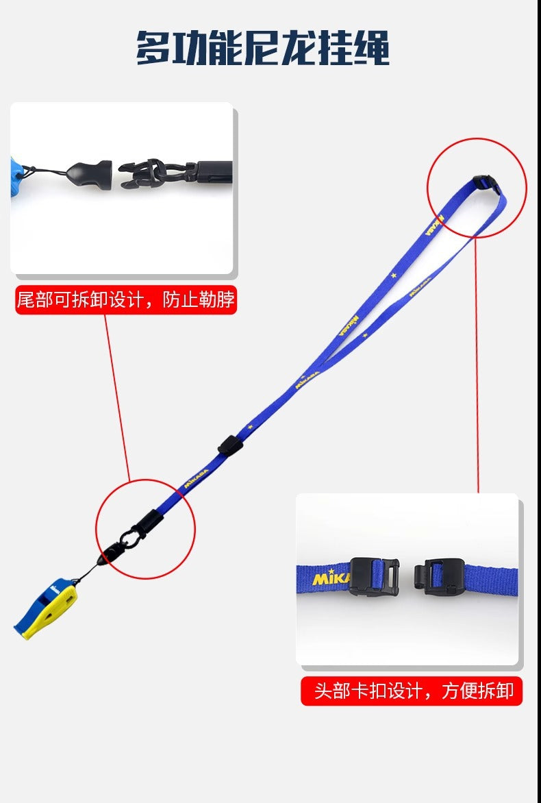 Mikasa referee whistle, lifeguard whistle, high-frequency nuclear free whistle, sports teacher, professional coach, volleyball