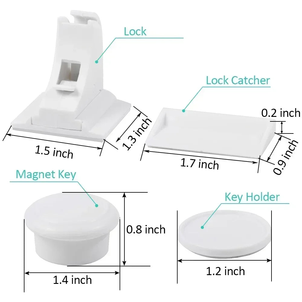 Keep Your Kids Safe with Magnetic Children's Lock: Ideal Drawer & Cabinet Door Safety For Babies, Toddlers & Children