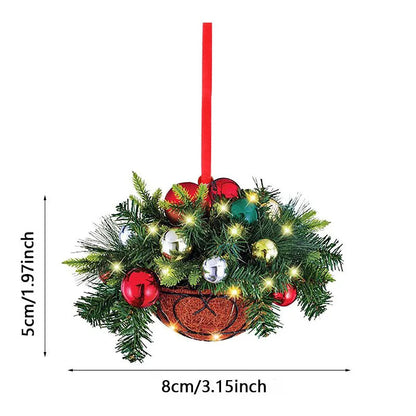 Christmas Holiday Art Wreath Decorative Simulation Door Wreath Christmas Decorations for Window Christmas Pendant