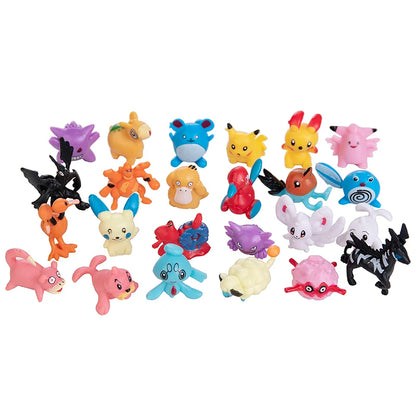 24-144pcs Pokemon Figure Model  Pikachu Anime Dolls 2-3CM Ornamental Decoration Not Repeating Mini Model Toy Kids Christmas Gift