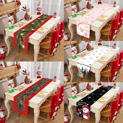 Christmas Table Runner Decoration for Home Xmas Party Decor