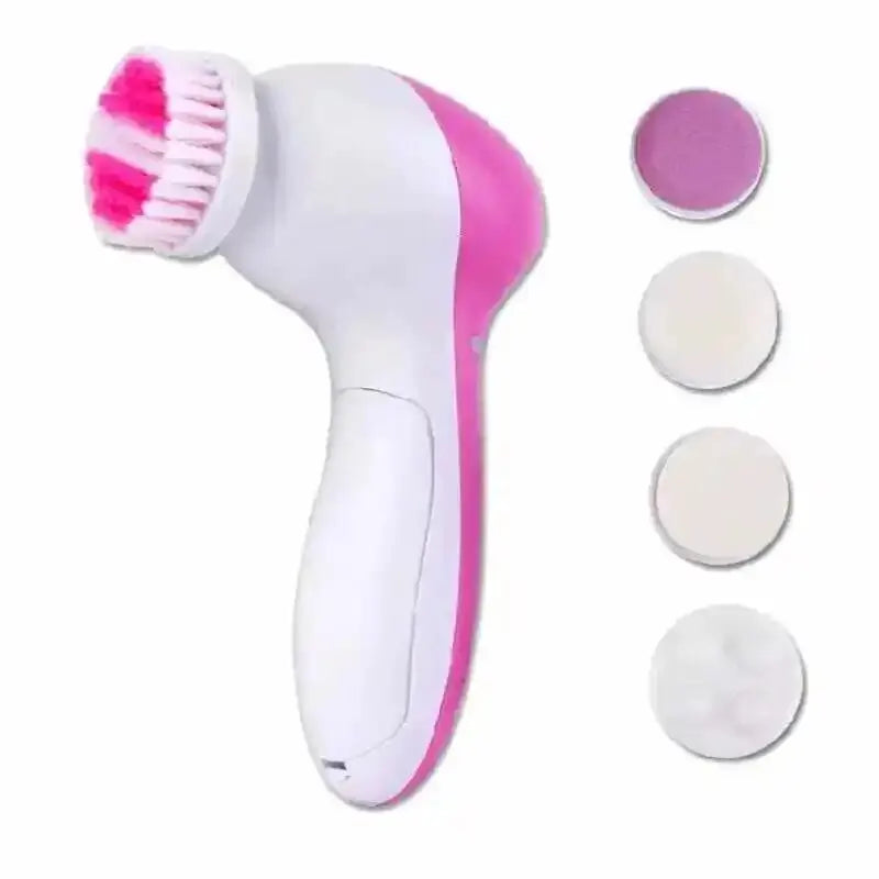 Facial Cleansing Brush Face Scrubber: 7 in 1 Electric Exfoliating Spin Cleanser Device Waterproof Deep Cleaning