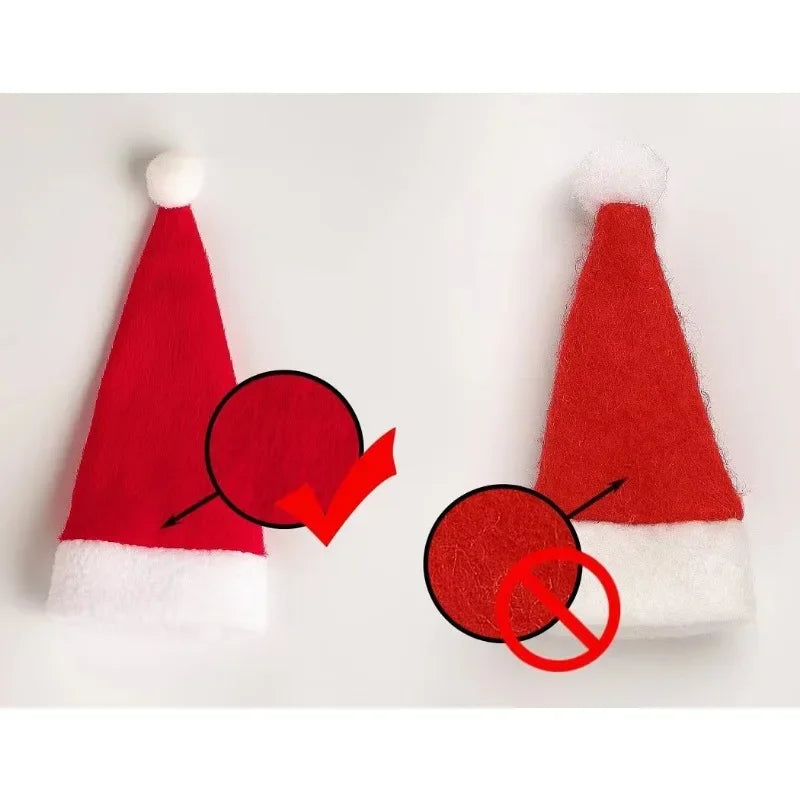 Christmas Decorations Christmas Tableware Bag Holder Christmas Hat Fork Knife Cutlery Bag Christmas Decor for Home