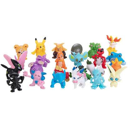 24-144pcs Pokemon Figure Model  Pikachu Anime Dolls 2-3CM Ornamental Decoration Not Repeating Mini Model Toy Kids Christmas Gift