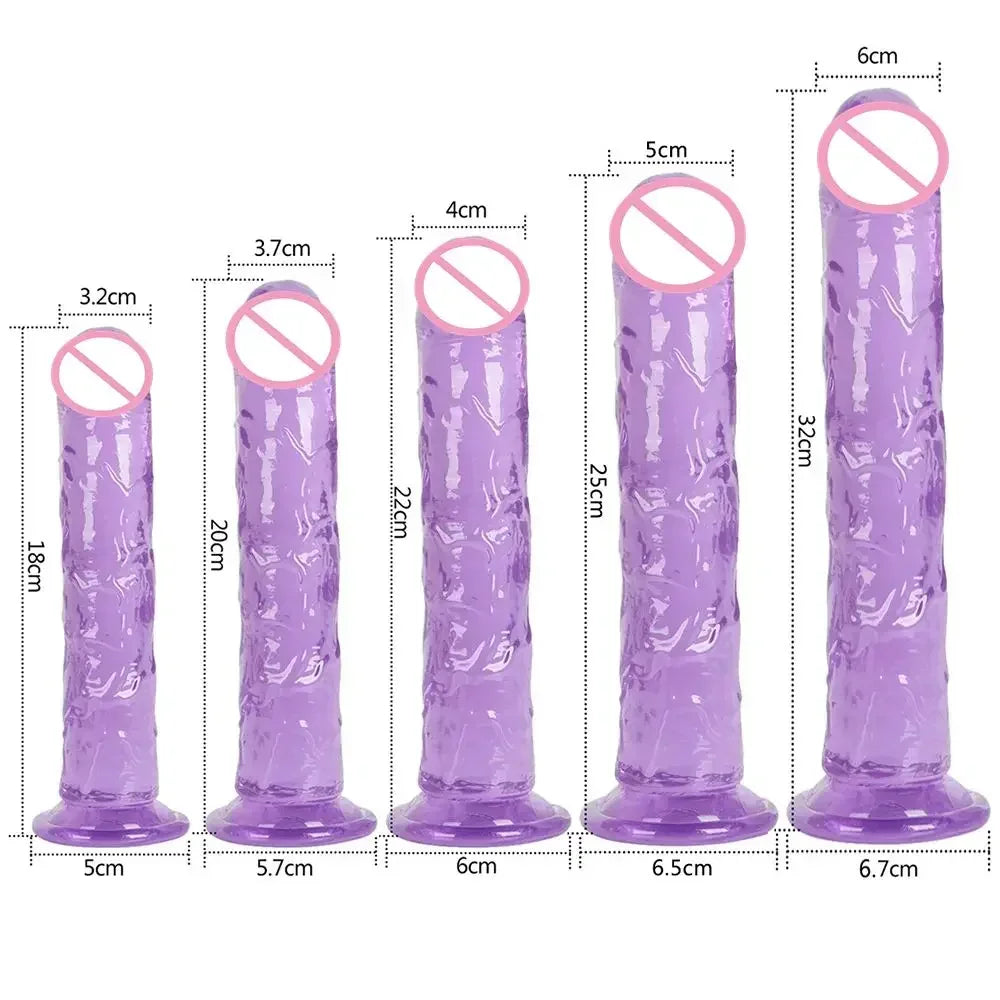 Cheap 5 Colors Small Transparent Dildo Suction Cup Jelly Dick Women Erotic Anal Sex Toys Soft Clitori Vaginal Masturbators Penis