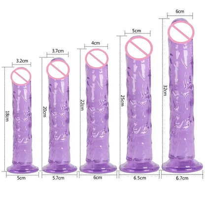 Cheap 5 Colors Small Transparent Dildo Suction Cup Jelly Dick Women Erotic Anal Sex Toys Soft Clitori Vaginal Masturbators Penis