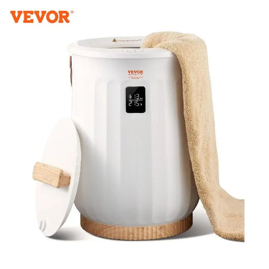 VEVOR Towel Warmer 20L Large Towel Warmer Bucket with LED Screen Auto Shut Off Child Safety Lock Heat 4-Level Time Adjustable