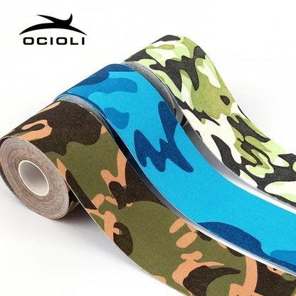 1 Roll Camouflage Kinesiologia Bandage Kinesiology Tape Sport Athletic Elbow Pads Knee Brace Support Sports Injury Basketball