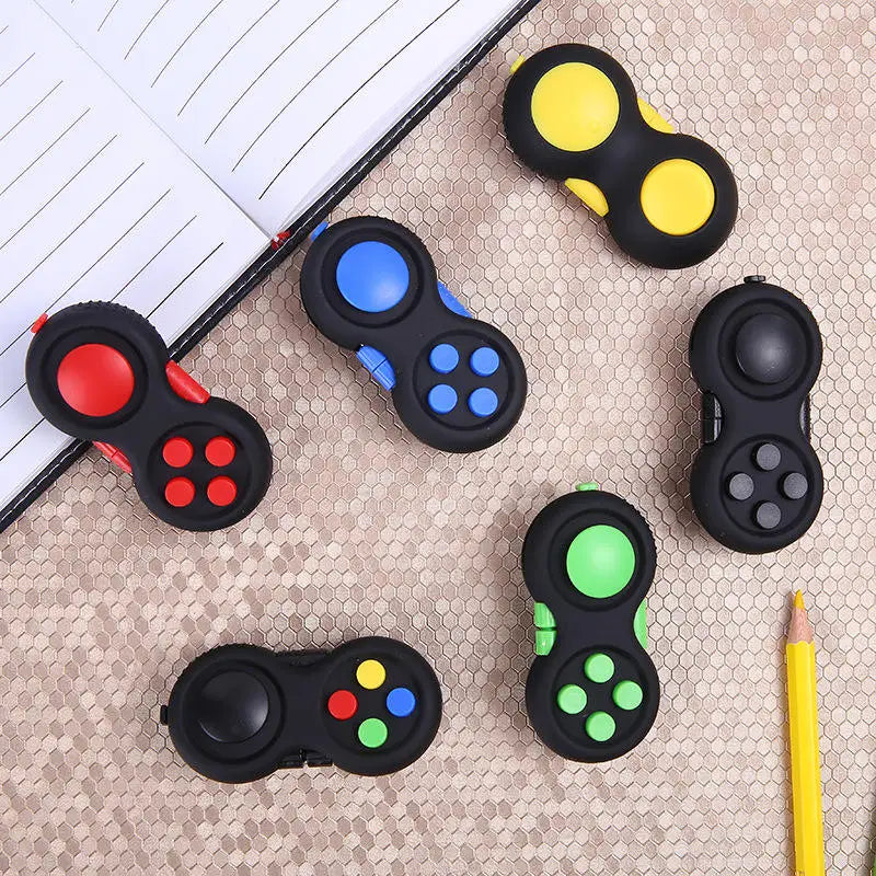 New Premium Quality Fidget Controller Pad with 8 Fidget Functions Game Focus Toy Cube Relieves Stress and Anxiety Toys for Gifts