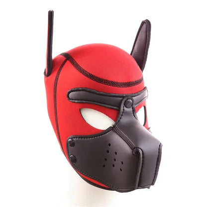 Detachable Mouth Gag Hood, Puppy Play Mask, BDSM Bondage Fetish Toys for Women Men