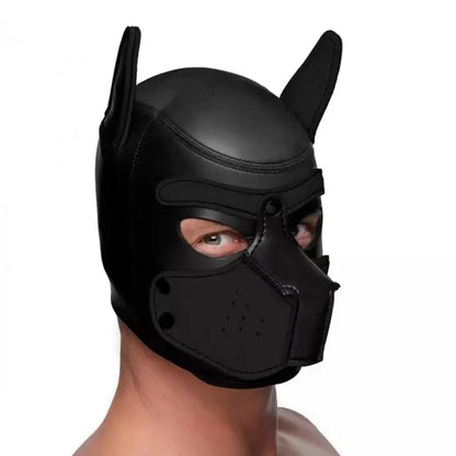 Detachable Mouth Gag Hood, Puppy Play Mask, BDSM Bondage Fetish Toys for Women Men