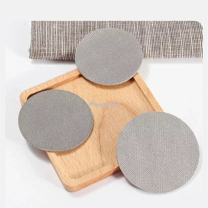 51/53/58mm Reusable Coffee Filter Screen Heat Resistant Mesh Portafilter Barista Coffee Making Puck Screen for Espresso Machine