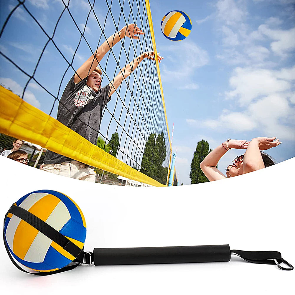 Volleyball Spiking Training Aid Adjustable Belt Solo Serve Training Equipment Bouncing Train Rope Beach Volleyball Accessories