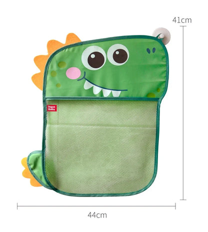 Dinosaur Animal Baby Bath Toys Organizer Kids Tidy Storage Suction Bathroom Bathtub Doll Hanging Bag Basket Mesh Bag Water Toys