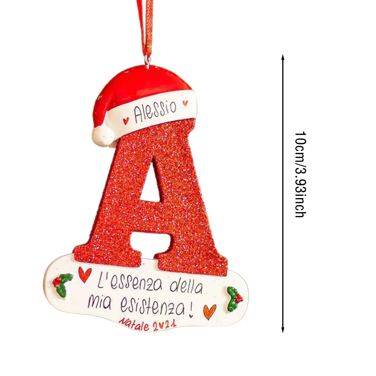 Christmas Tree Decoration Letter Pendant 26 Letters Home Holiday Pendant Xmas