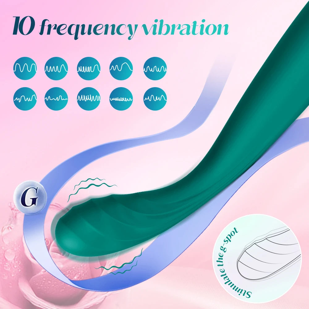 Beginner G-Spot Vibrator for Women 8 Seconds to Orgasm Finger Shaped Vibes Nipple Clitoris Stimulator Sex Toys for Adult Female