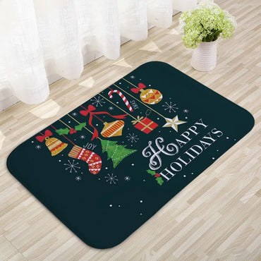 Christmas Door Mat Santa Claus Outdoor Carpet Merry Christmas Decorations for Home Navidad Xmas Ornament New Year