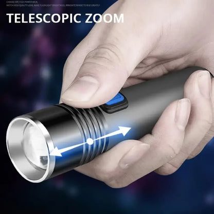 395nm UV Blacklight Flashlight, Zoomable USB Rechargeable Ultraviolet Light for Pet Urine Detection and Resin Curing