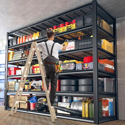 Garage Shelving 3500LBS Storage Shelves 6 Tier Metal Shelves Adjustable Shelving Units and Storage Rack 60" W x 84" H x 24" D