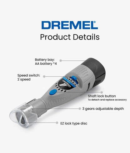 Dremel Electric Dog Nail Grinder Pet Nail Clippers Rechargeable USB Charging Cat Paws Nail Grooming Trimmer Tools Pet Supplies